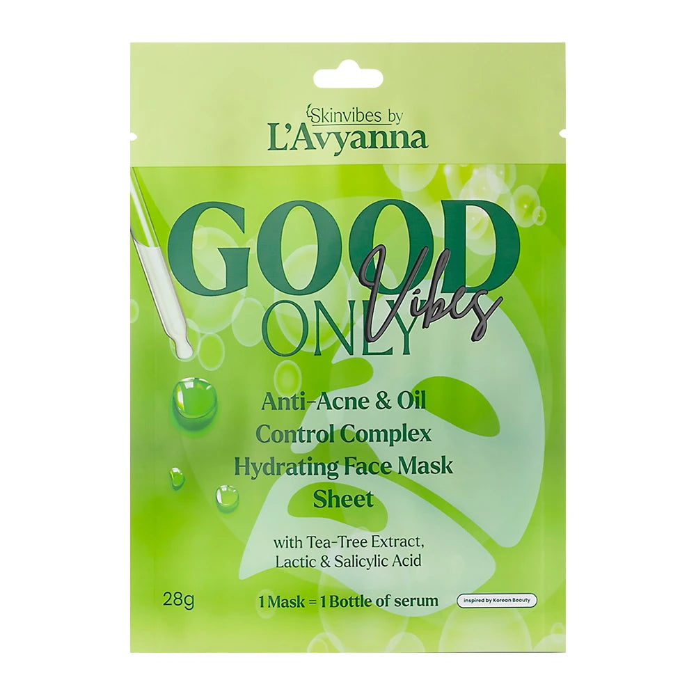 L'Avyanna Good Vibes Only Face Mask Sheet 28g