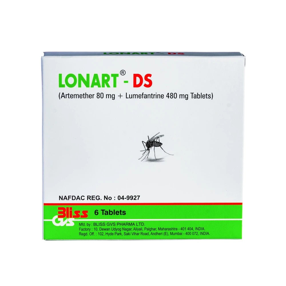 Lonart-DS 80mg/480mg Tabs x6