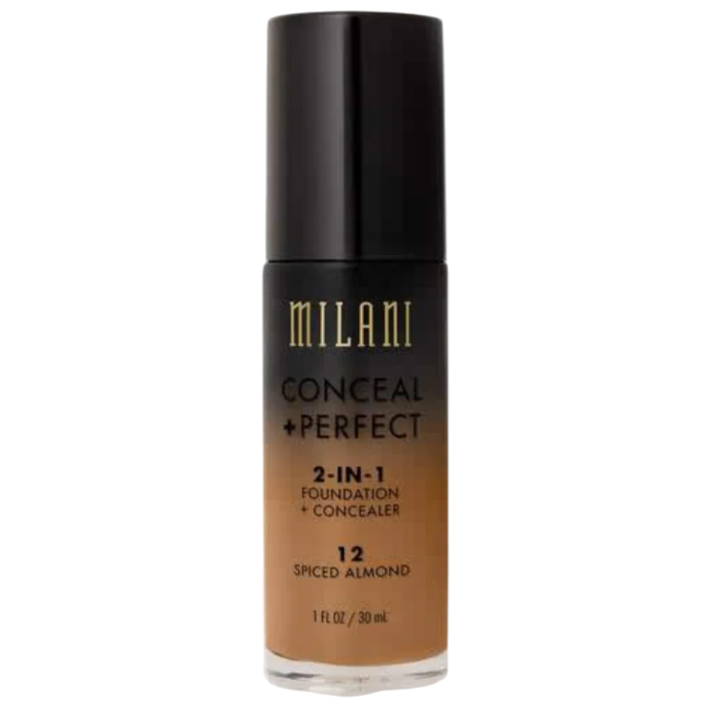 Milani Conceal + Perfect 2-In-1 Foundation + Concealer 12 Spiced Almond 30ml