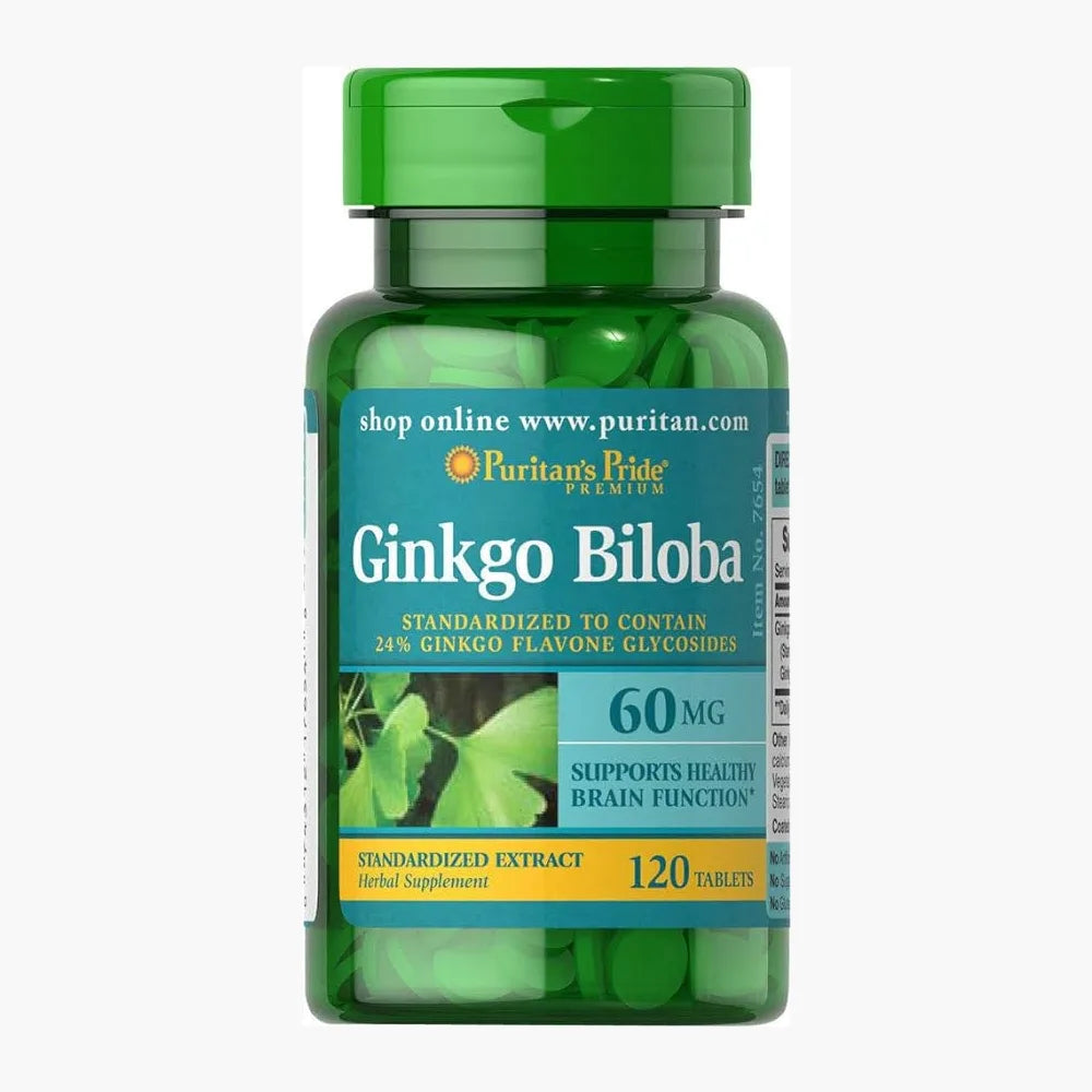 Puritan's Pride Ginkgo Biloba 60mg X 120