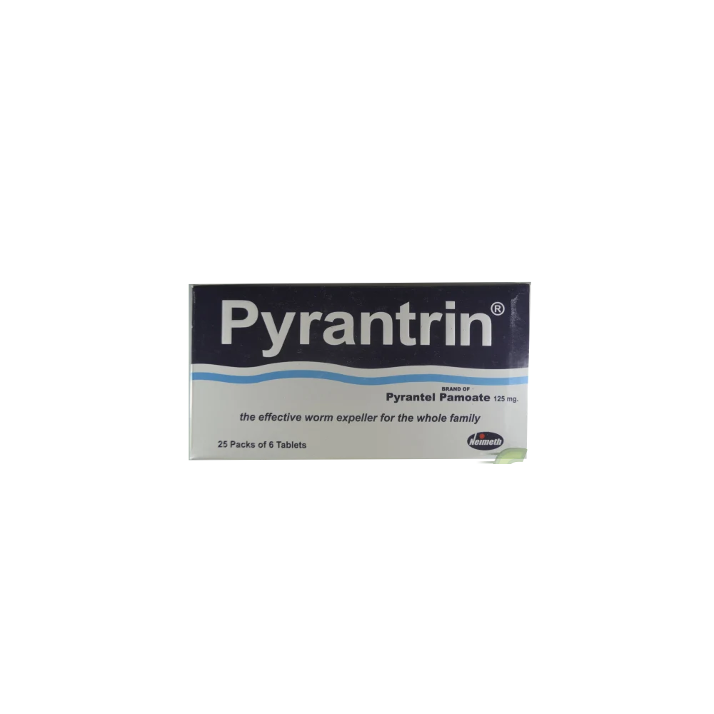 Pyrantrin Pyrantel Pamoate 125mg x150