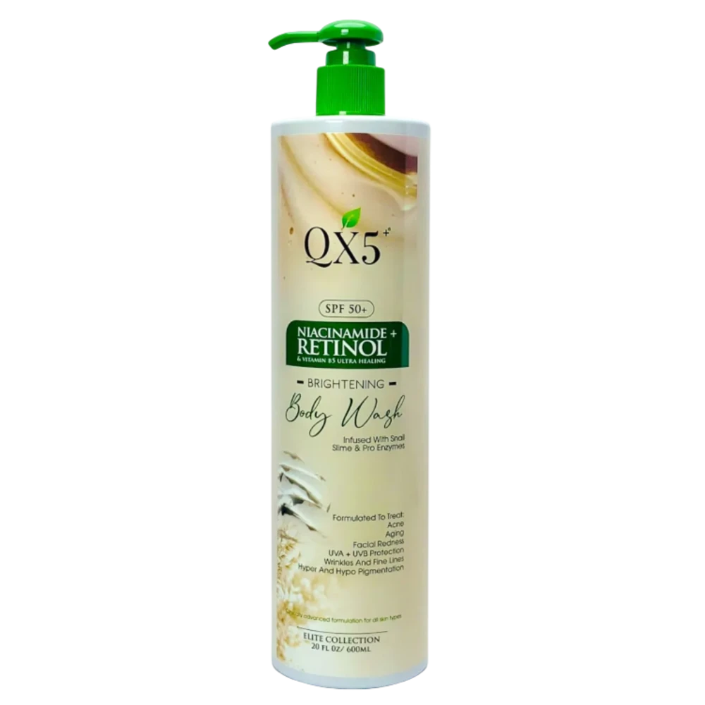 Qx5 Niacinamide + Retinol Brightening Body Wash 600ml