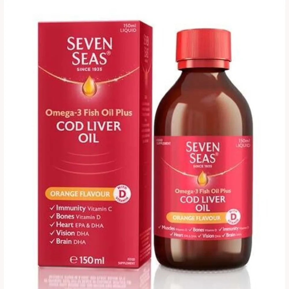 Seven Seas Cod Liver Oil Orange Flavour 150ml