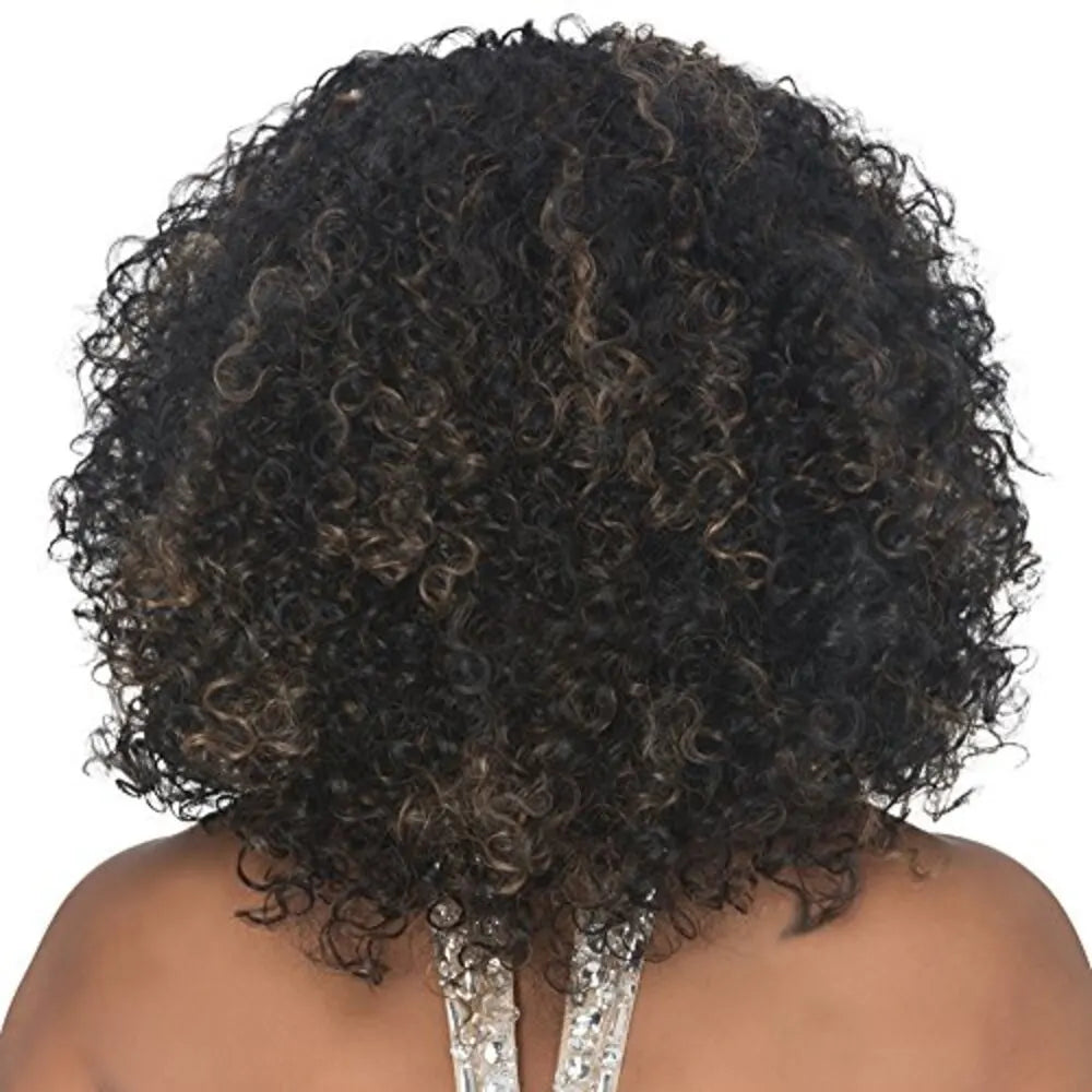 Vivica A. Fox AKRON-V New Futura Fiber, Deep Lace Front Wig in Color 1B