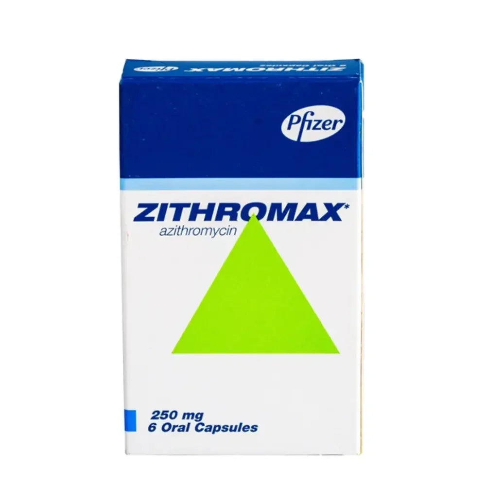 Zithromax Azithromycin 250mg Caps x6