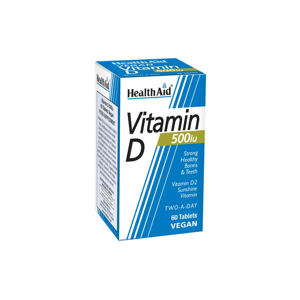 HealthAid Vitamin D 500IU Tablets x 60